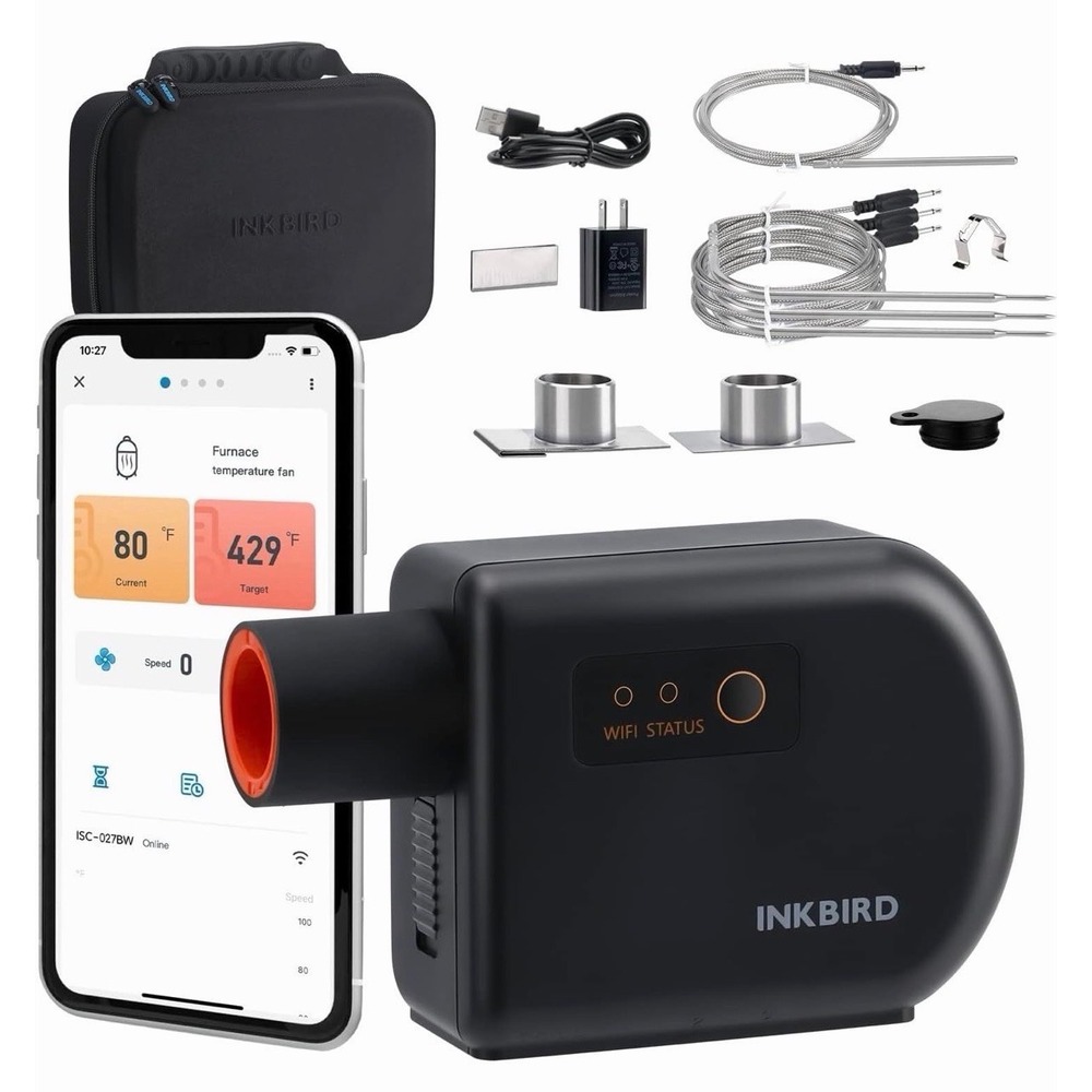 INKBIRD Wi-Fi Bluetooth BBQ Smoker Temperature Controller InkBird ISC-027BW